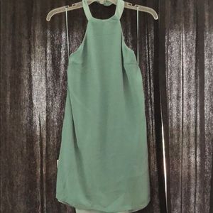 NBD Halter Dress Green